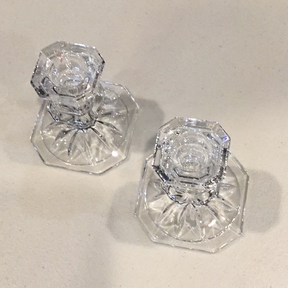 Mikasa set of 2 Taper Candle Holders - Picture 2 of 2